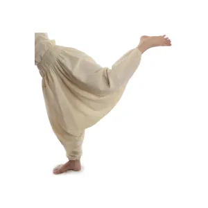 Mittelalter Hose Brangäne in Beige Frontansicht