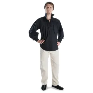 Mittelalter Hose Gilan in Beige Frontansicht