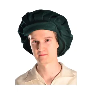 Medieval Hood with Liripipe green-offwhite-red-black-blue-brown