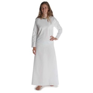 Medieval Dress offwhite-green-black-brown-red-blue