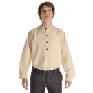 Mittelalter Hemd Orilus in Beige Frontansicht