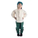 Mittelalter Kinderhemd Parzival in Beige Frontansicht