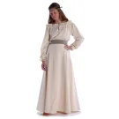 Mittelalter Bluse Gotelinde in Beige Frontansicht