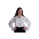 Rüschenbluse weiß schwarz mittelalterliche-kleidung.com 1