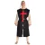 Medieval Surcoat black with a red cross