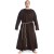 Tunic middle V-shape collar felt  brown