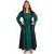 Medieval Dress with liripipe green-blue-red-brown-white