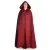 Medieval Cloak hooded  brown-black-darkred