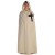Medieval Cloak hooded  offwhite with red cross