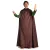Medieval Cloak hooded  brown-black-darkred