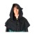 Hood felt black-brown-red open