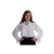 Frilled Blouse white - black