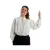 Pirate Blouse with strings short sleeves white