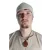 Medieval Hood with Liripipe green-offwhite-red-black-blue-brown