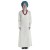 Medieval Dress offwhite-green-black-brown-red-blue