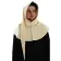 Mittelalter Gugel Aldrian in Beige Frontansicht
