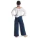 Mittelalter Hose Dulzepta in Blau Rückansicht