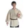 Mittelalter Schnürhemd Parzival in Beige Frontansicht 2