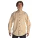 Western Western-Hemd Colorado natur-schwarz in Beige Frontansicht
