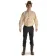 Western Western-Hemd Colorado natur-schwarz in Beige Frontansicht 3