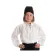 Mittelalter Kinderhemd Klingsor in Weiß Frontansicht