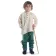 Mittelalter Kinderhemd Anfortas in Beige Frontansicht