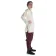 Mittelalter Tunika Siegfried kurz in Beige Seitenansicht 3