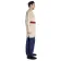 Mittelalter Tunika Siegfried mittel in Hanffarben Seitenansicht 5