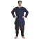 Mittelalter Tunika Hagen mittel in Blau Frontansicht