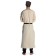 Mittelalter Tunika Siegfried lang in Beige Rückansicht