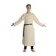 Mittelalter Tunika Siegfried lang in Beige Frontansicht