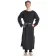 Mittelalter Tunika Siegfried lang in Schwarz Frontansicht