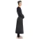 Mittelalter Tunika Siegfried lang in Schwarz Seitenansicht