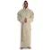 Mittelalter Mönchskutte Arofel in Beige Frontansicht
