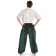Mittelalter Hose Tristan in Schwarz-Grün Rückansicht