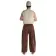 Mittelalter Hose Tristan in Braun Rückansicht