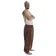 Mittelalter Hose Tristan in Braun Seitenansicht