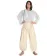 Mittelalter Hose Blanscheflur in Beige Frontansicht