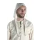 Mittelalter Bundhaube Wenezlan in Beige Frontansicht