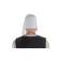Mittelalter Bundhaube Wenezlan in Weiß Rückansicht