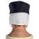 Mittelalter Kappe Reginbald white (Set) in Weiß-Schwarz Rückansicht