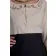 Mittelalter Bluse Hilde in Beige Detailansicht
