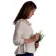 Mittelalter Bluse Hilde in Beige Seitenansicht