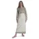 Mittelalter Schürze Flurdamurs in Beige Frontansicht